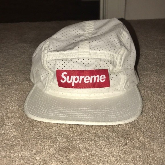 White supreme hat red box logo Clearance